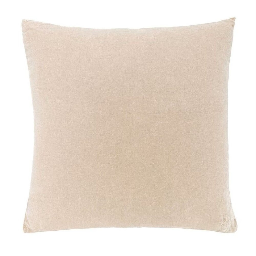 HAWKINS NEW YORK Simple Linen Pillow in Flax 22x22 New Bedding Home Decor